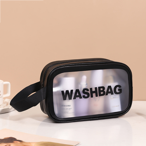 Travel Transparent TPU Cosmetic Bags Women Clear Zipper Makeup Bags Organizer Make Up Tote Handbags 