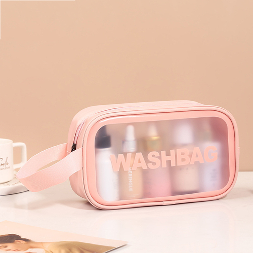 Travel Transparent TPU Cosmetic Bags Women Clear Zipper Makeup Bags Organizer Make Up Tote Handbags 