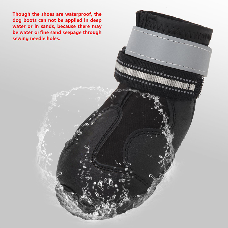 high quality cute silicon paw raining big waterproof small pet dog shoes