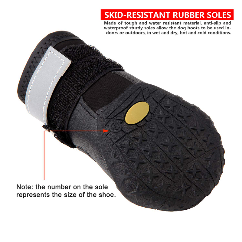 high quality cute silicon paw raining big waterproof small pet dog shoes
