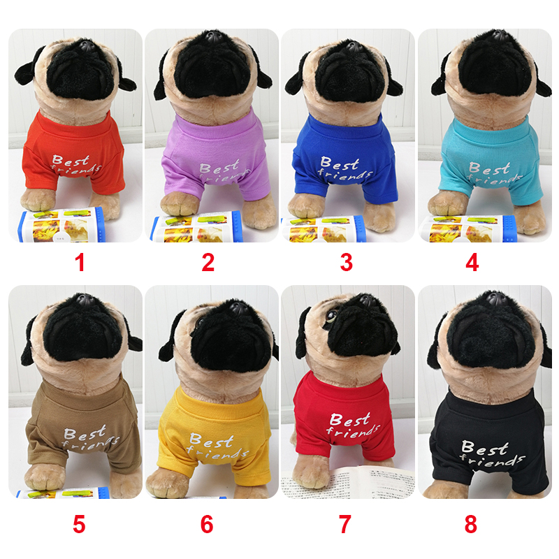 Pet Apparel Breathable Cotton Round Neck Pullover Dog Winter T Shirt with Charm