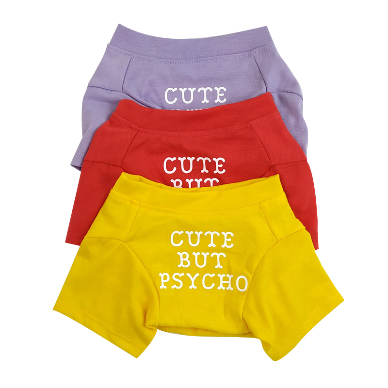 Pet Apparel Breathable Cotton Round Neck Pullover Dog Winter T Shirt with Charm