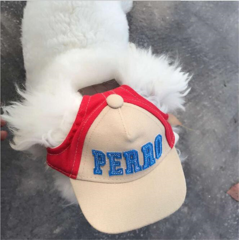 New Hot Outdoor Adjustable With Ear Holes Pet Dog Baseball Hat