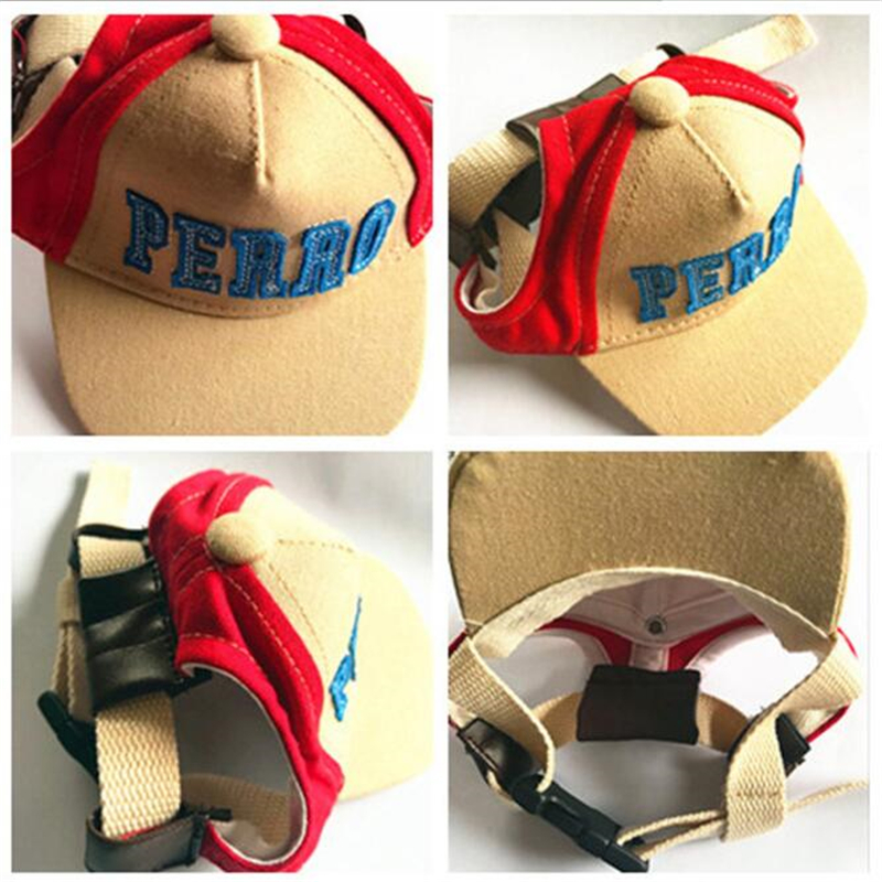 New Hot Outdoor Adjustable With Ear Holes Pet Dog Baseball Hat