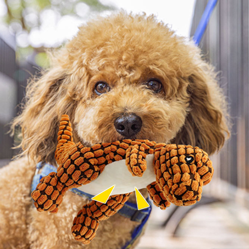 High Quality Durable Dinosaur Shaped Dog Squeaky Toy Plush Pet Plaything for Interactive Dog Fun