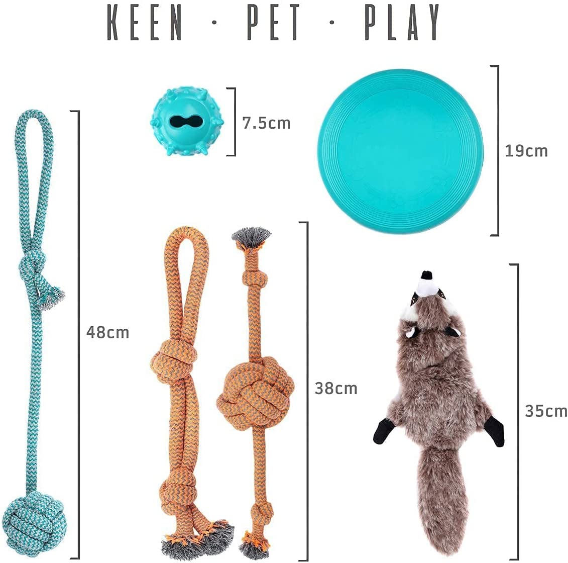 Birthday Present Dog Toys Set Puppy Teething Toys for Boredom