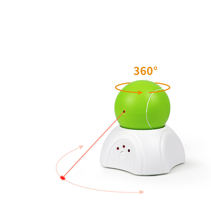 Funny Tennis Toy Interactive Automatic Rotation Electric Cat Ball Toys Cat Laser Toy