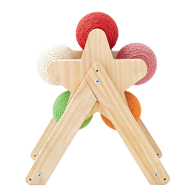 Sisal Cat Scratch ball Multicolor Wheel Cats Toy Claw Grinding Cat Scratcher Pet Supplies 