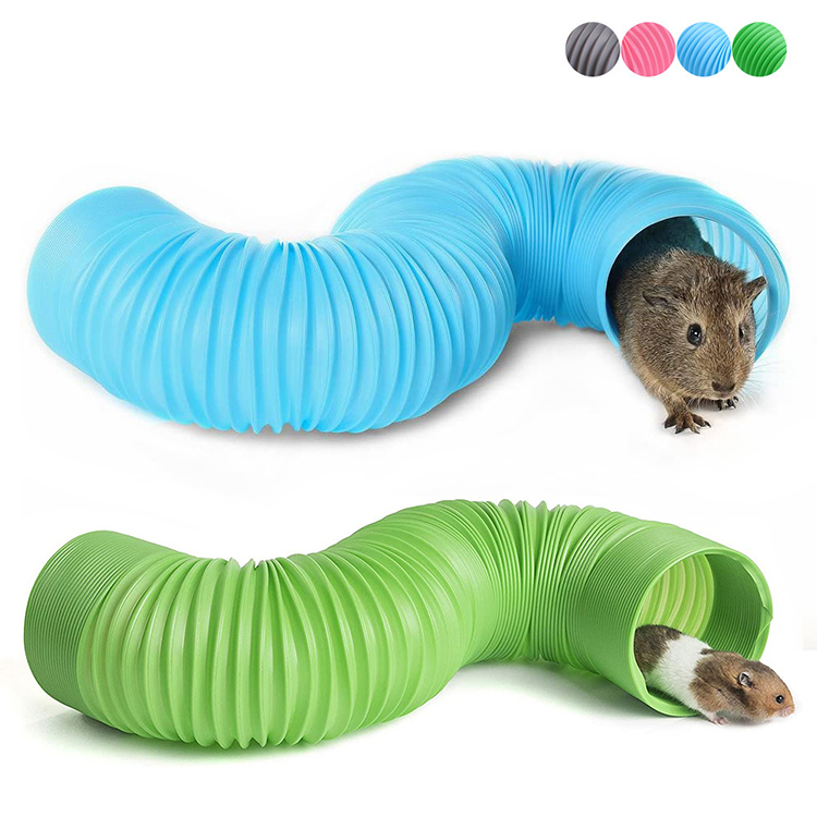  New s Hamster Toys Small Pet Channel Fun Tunnel Telescopic Pipe Ferret Supplies