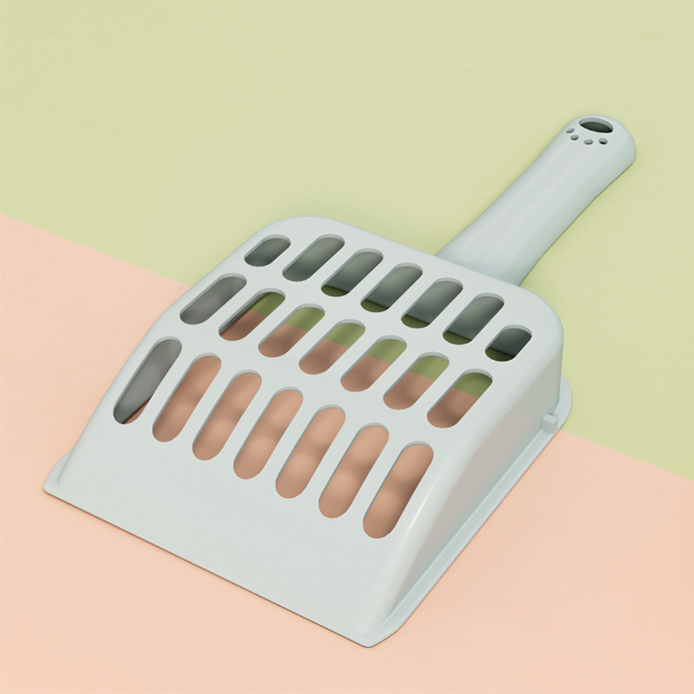 Plastic Long Handle Shovel Pet Cat Cleaning Tray Garbage Shovel Cat Litter Shovel