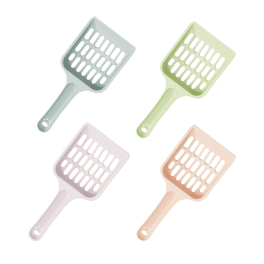 Plastic Long Handle Shovel Pet Cat Cleaning Tray Garbage Shovel Cat Litter Shovel