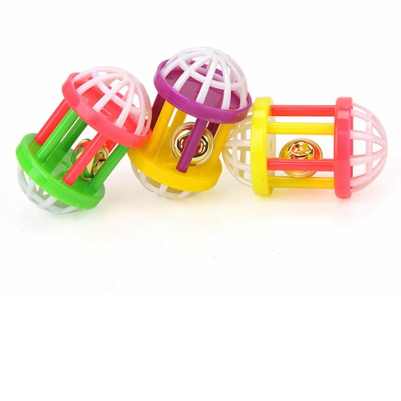 Cat Teaser Wand with Feather and Bell Colorful Plastic Mouse Cage Educational Toy for Pet Supplies and Cat Product
