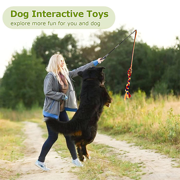 large dogs training chewing exercise rope toy sticks pulling tether puppy interactive indoor tug durable teaser dog flir