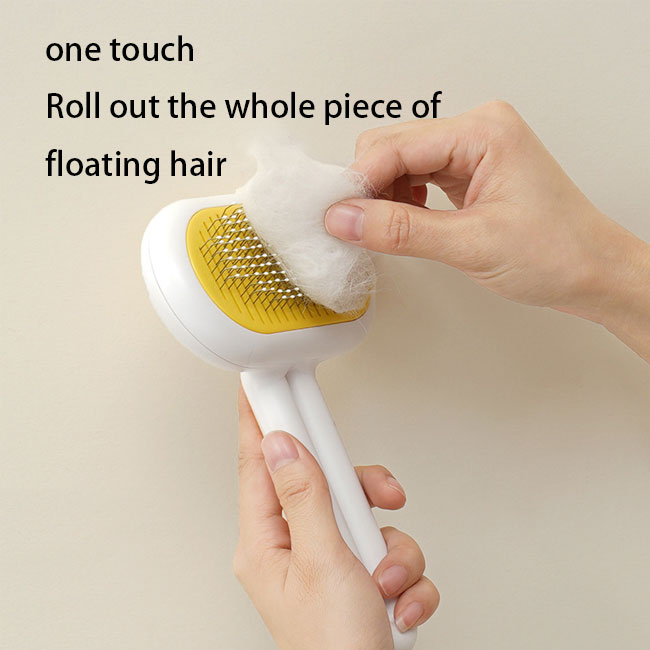 New s skin care cute pet self cleaning brush cat hair remover comb dematting comb for cats and dog