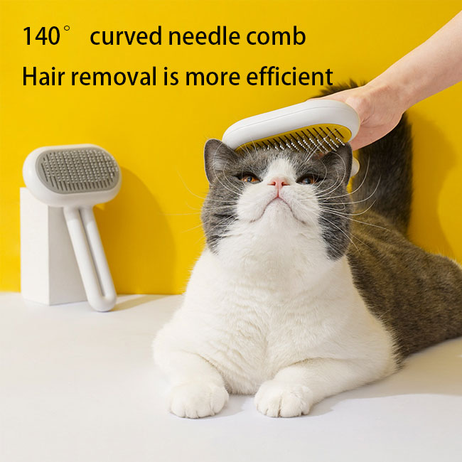 New s skin care cute pet self cleaning brush cat hair remover comb dematting comb for cats and dog