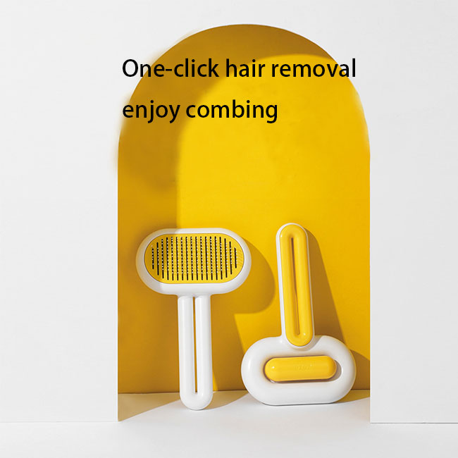 New s skin care cute pet self cleaning brush cat hair remover comb dematting comb for cats and dog