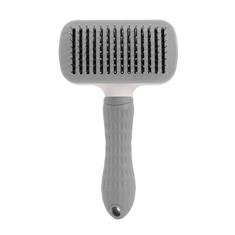 Self Cleaning Cat Grooming Comb & Brush Comfort Massage Tool for Long & Short Hair Cats ( 2 Pieces )