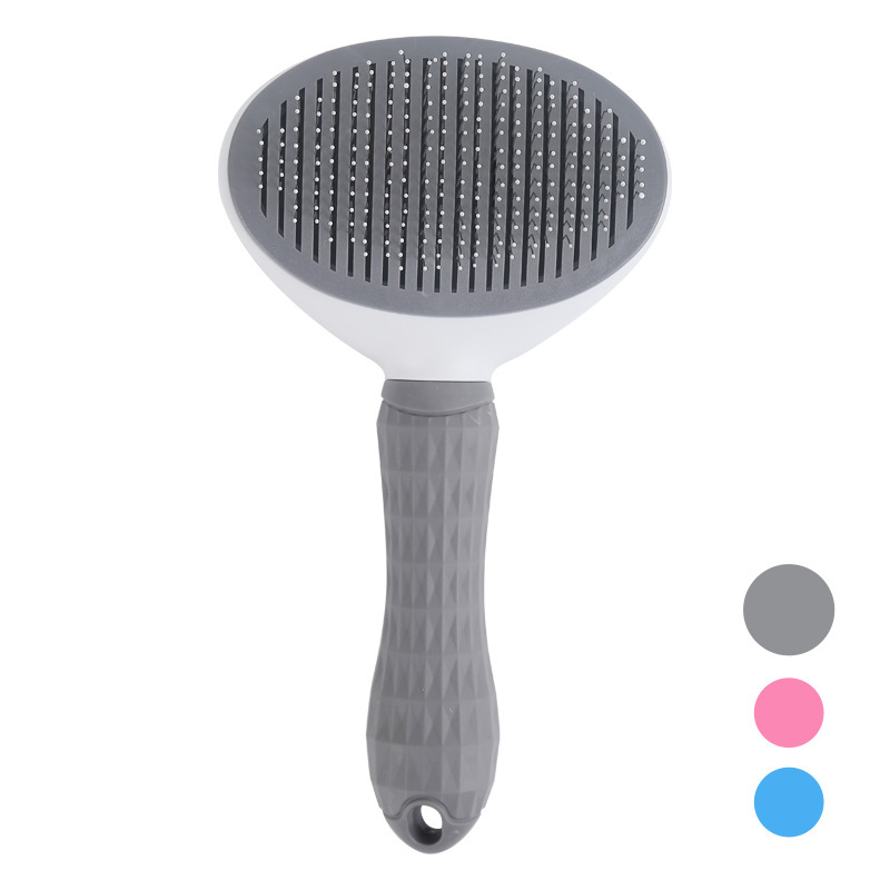 Self Cleaning Cat Grooming Comb & Brush Comfort Massage Tool for Long & Short Hair Cats ( 2 Pieces )