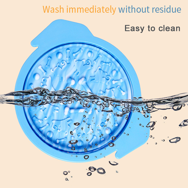  ised Silicone Travel Luxury Pet Bowls Sublimation Collapsible Food Water Slow Feeder pet dog Bowl