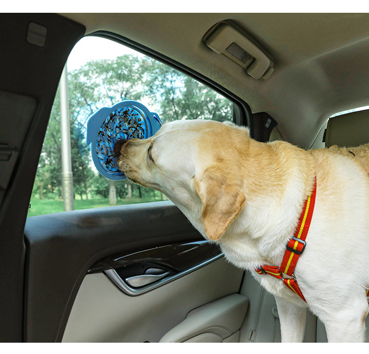  ised Silicone Travel Luxury Pet Bowls Sublimation Collapsible Food Water Slow Feeder pet dog Bowl