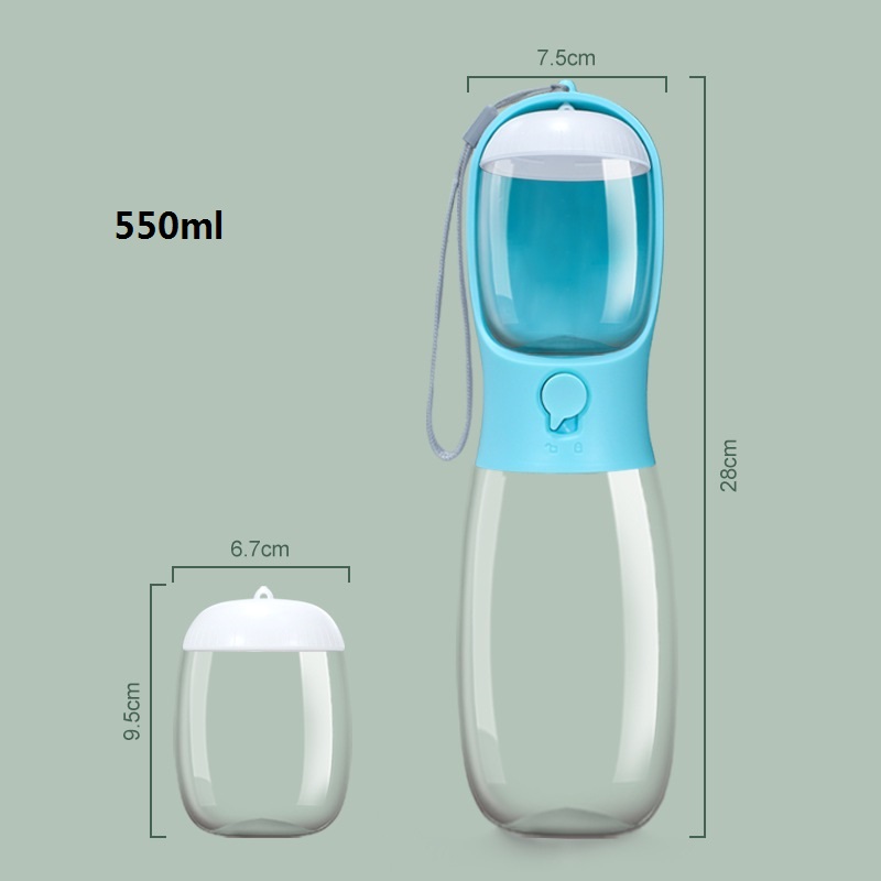 BPA-FREE Travel Outdoor Portable Pet Dog Water Bottle Bowl Multifunction Feeder For Cat Dog Walking