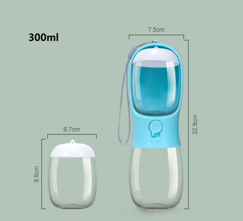 BPA-FREE Travel Outdoor Portable Pet Dog Water Bottle Bowl Multifunction Feeder For Cat Dog Walking