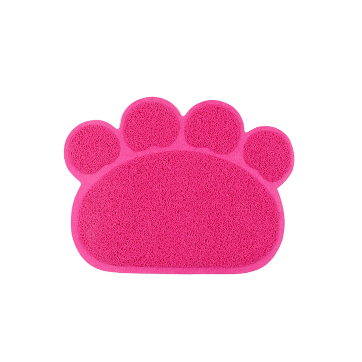 PVC Cat Paw Shape Pad Mat Placemat Pet Cat Dish Bowl Feeding Mat
