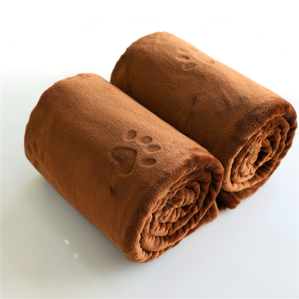 40*50 inches 280gsm 100% polyester flannel soft pet cat dog fleece blanket bulk for bed