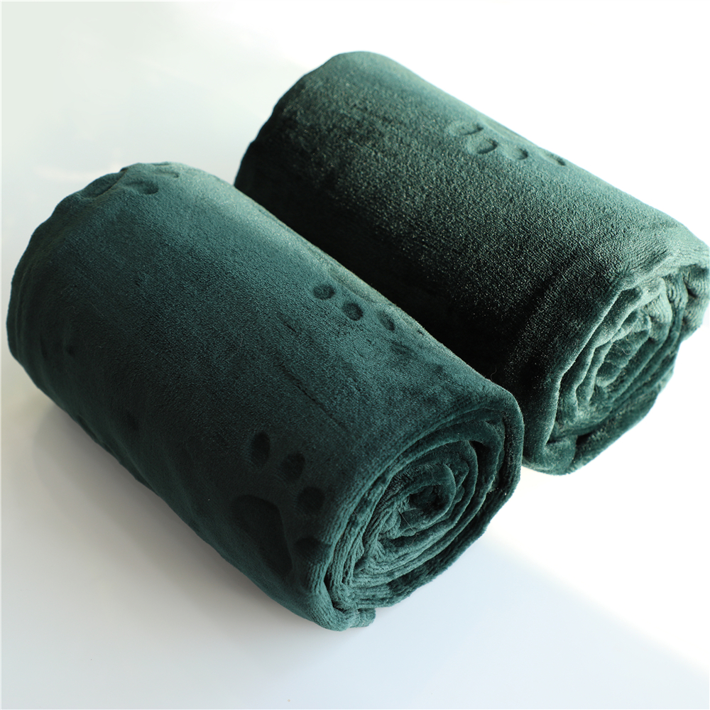 40*50 inches 280gsm 100% polyester flannel soft pet cat dog fleece blanket bulk for bed