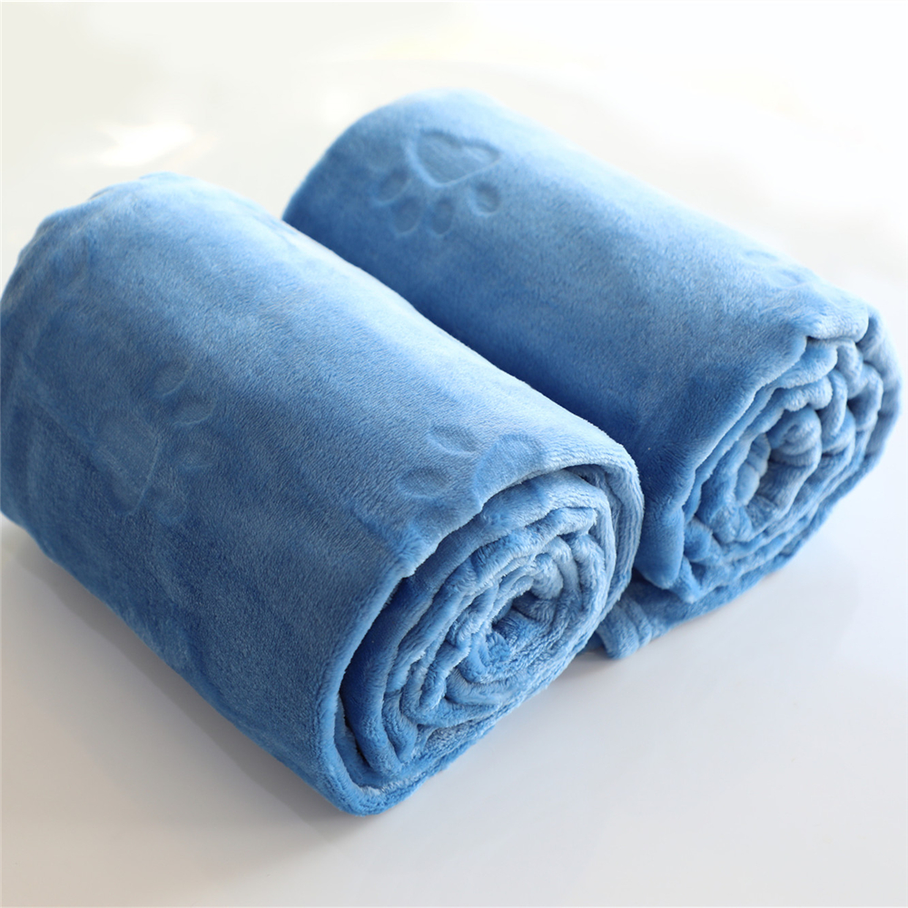 40*50 inches 280gsm 100% polyester flannel soft pet cat dog fleece blanket bulk for bed
