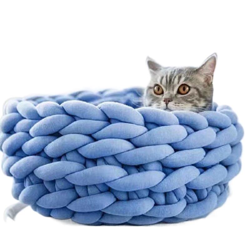 New ization chunky cotton tube yarn for Handmade Weave Throw Blanket