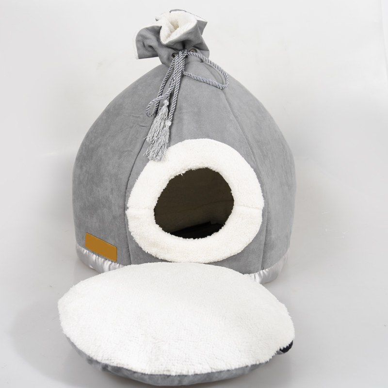   Warm Cat Bed House with Ball Toys Pet Bed
