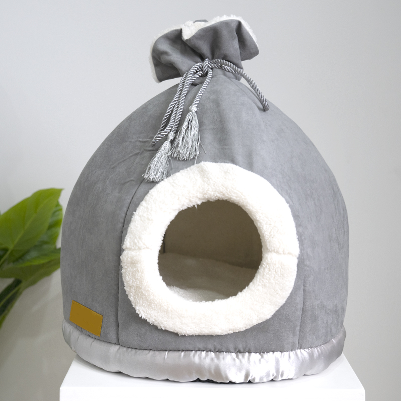   Warm Cat Bed House with Ball Toys Pet Bed