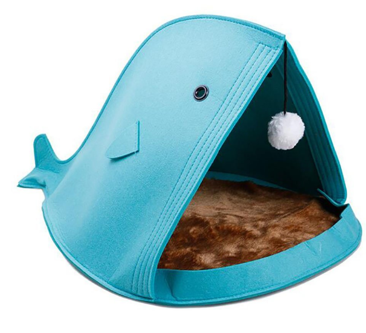 Cat Secret cave Felt pet cave house Easy Assembly Premium Felt Modern Cat Dog Small Animal Pet House Bed Condo