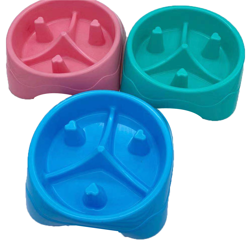 Durable PP Non-Slip Pet Eating Slow Feeder Bowl Food Slow Dog Bowl