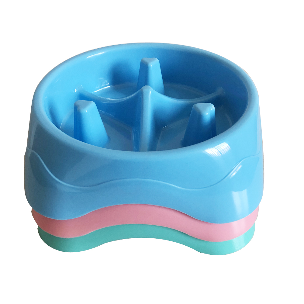 Durable PP Non-Slip Pet Eating Slow Feeder Bowl Food Slow Dog Bowl