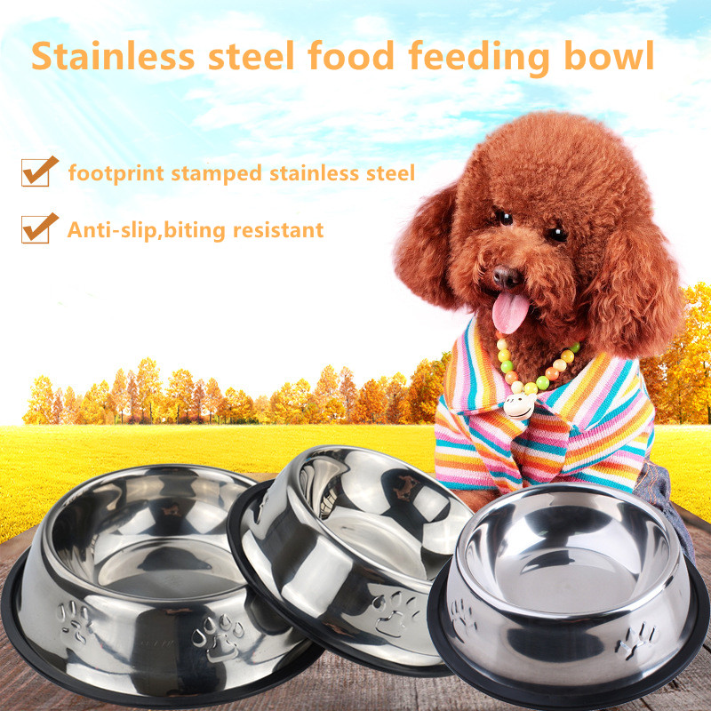 Dog Food Bowl    Stainless Steel dog bowl Pet Feeder