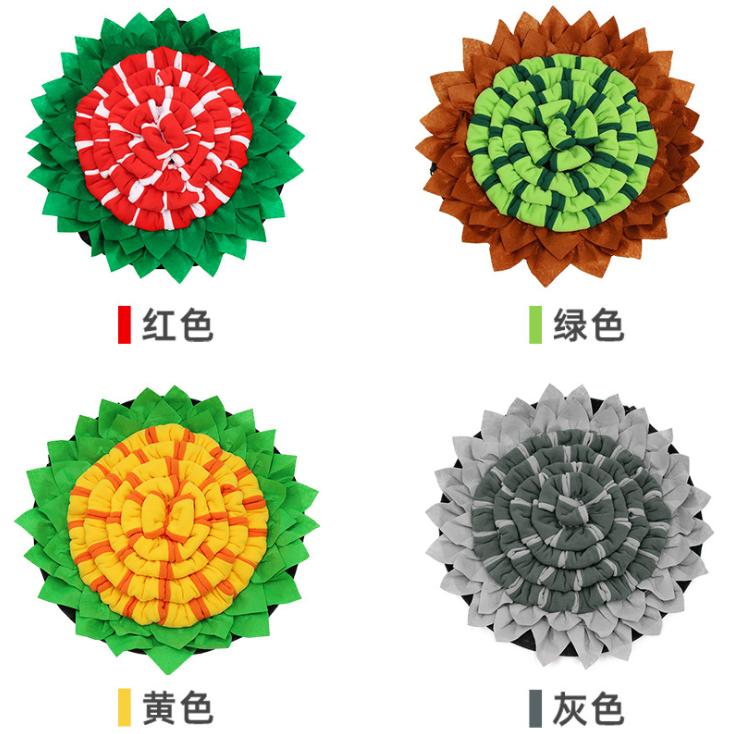 Durable dog snuffle mat with suction ,Upgraded chewable sniffing snuffle mat dog with lick pad
