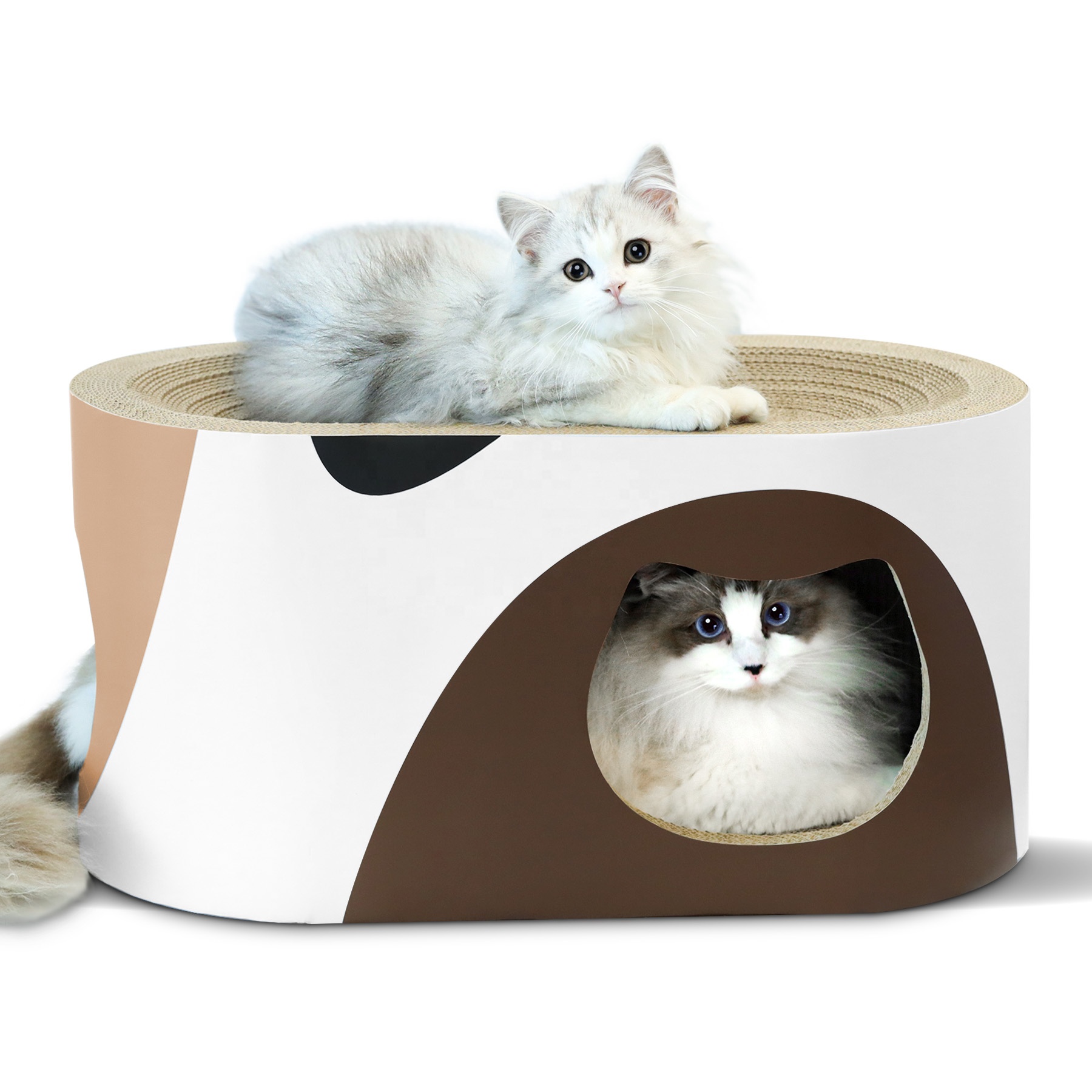new environment-friendly clean hygienic portable animal cage cat toy cardboard cat scratch pad scratcher pet bed play ho