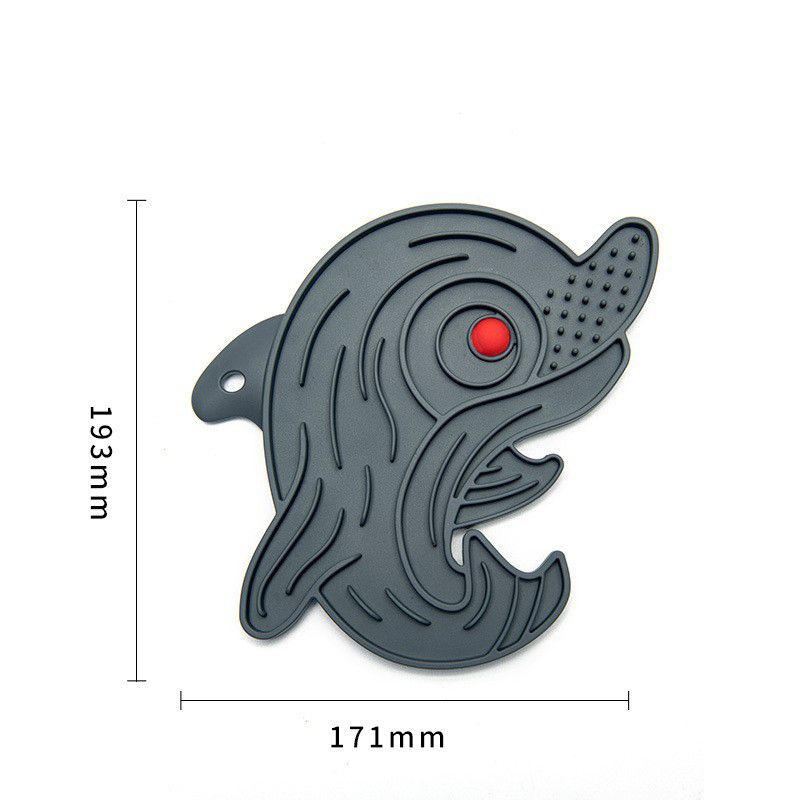 Pet Dog Feeding Slow Food Bowl Claw-shaped Dispensing Mat Feed Plate Silicone Dog Lick Pad