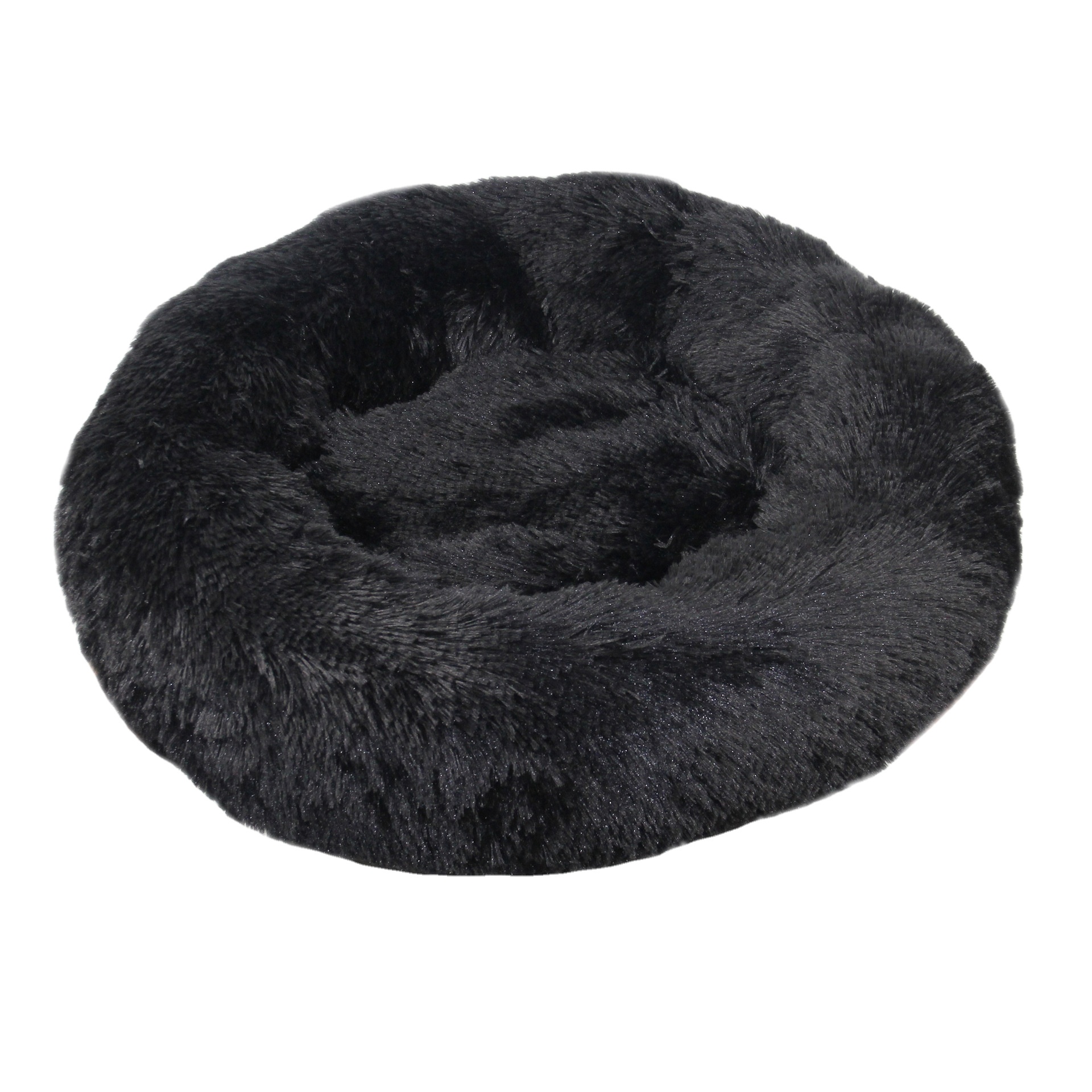 Plush round pet kennel dog bed winter warm cushion dog pad pet bed