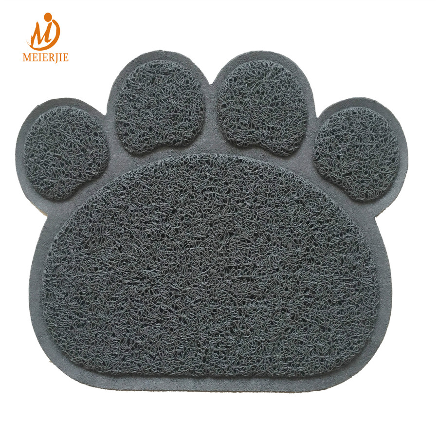 Dog Paw Shape Placemat Mat Cat Feeding Mat PVC Pet Mat