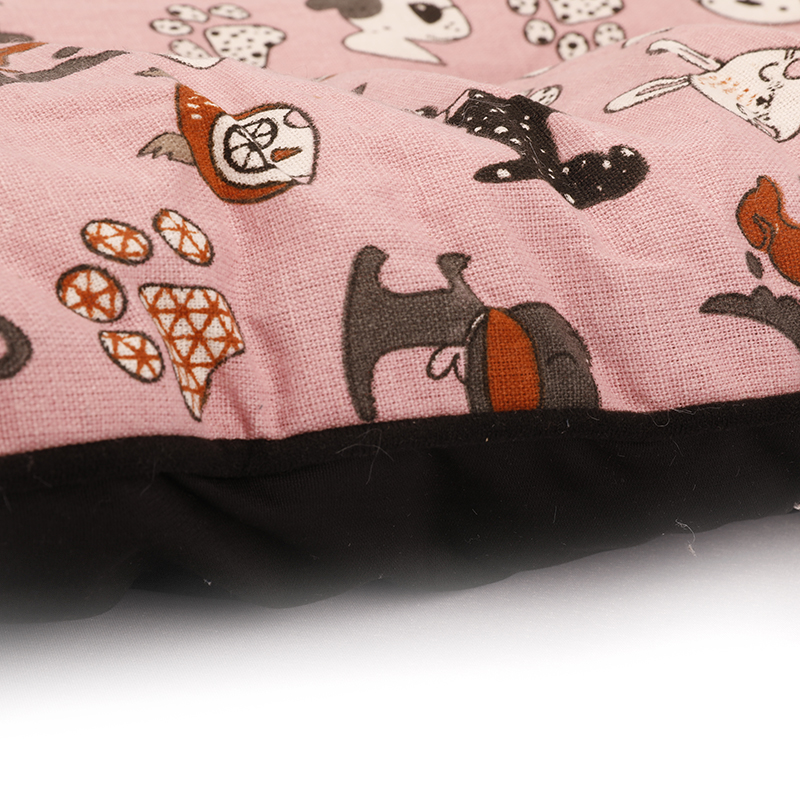Linen Fabric Fleece Cotton Plush oxford Popular Luxury Soft Push Pet Products Dog Bed