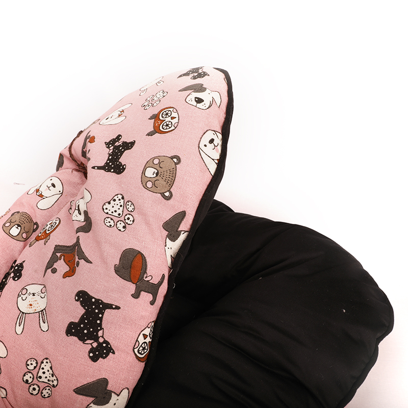 Linen Fabric Fleece Cotton Plush oxford Popular Luxury Soft Push Pet Products Dog Bed