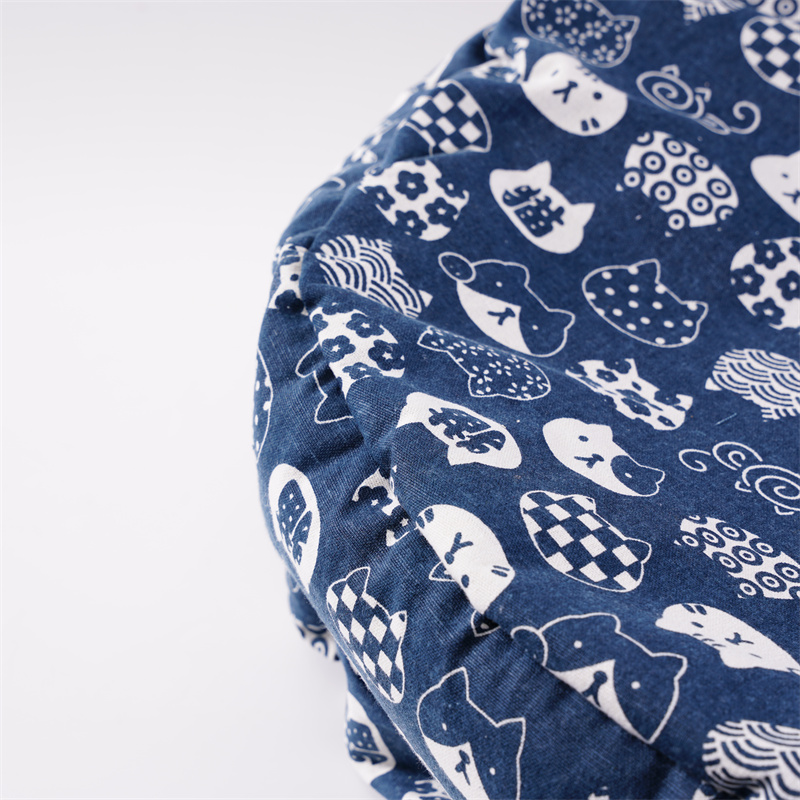 Lavender scent Round Plush Soft Washable Dog Pet Cat Beds For Indoor Cats