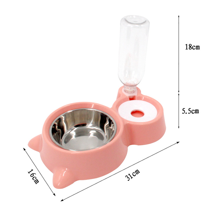 Designer Adjustable Double Side Pet Food Feeding Bowl For Cats And Dogs