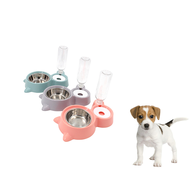 Designer Adjustable Double Side Pet Food Feeding Bowl For Cats And Dogs