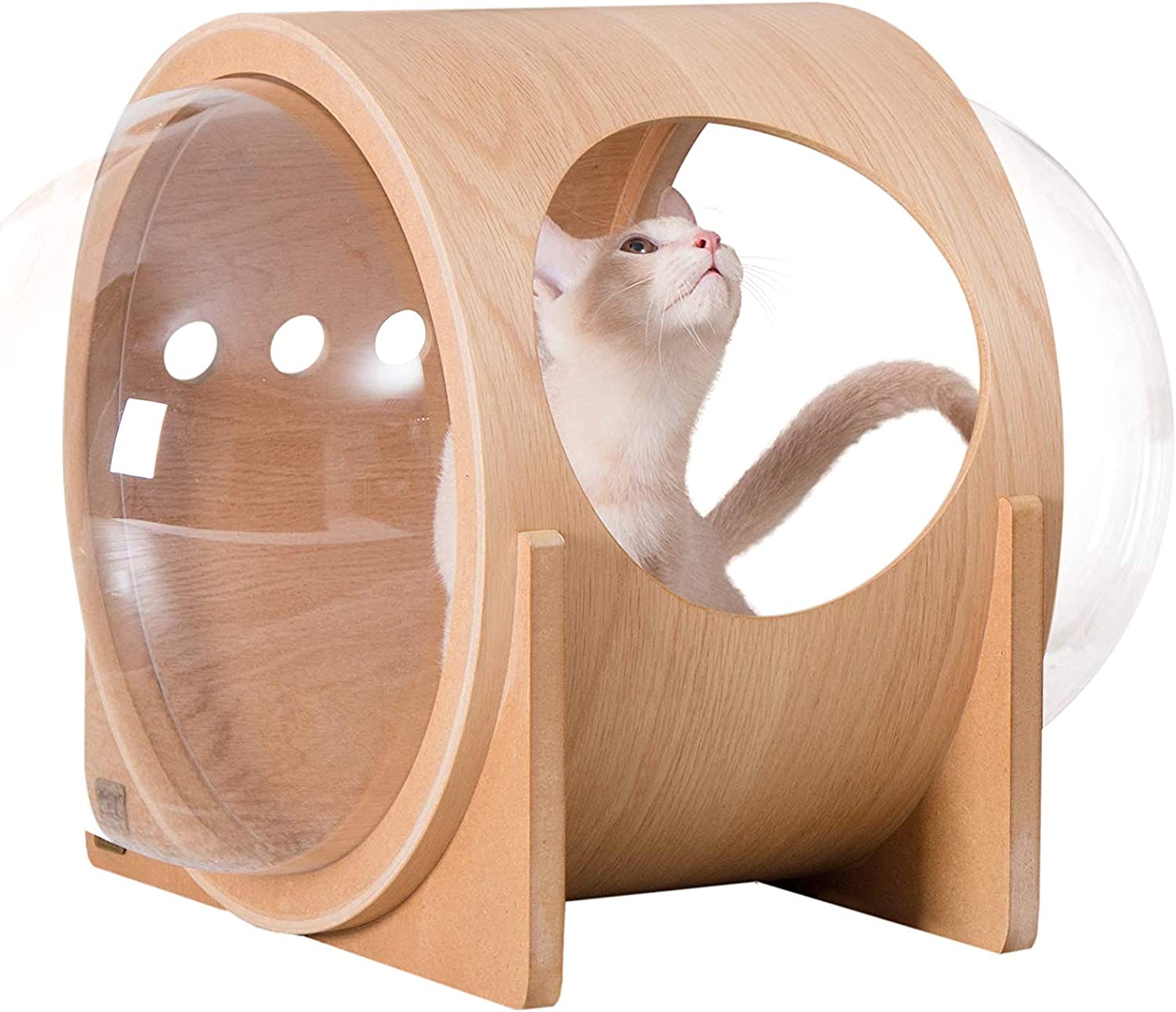 Spaceship Alpha, Warm and Cozy Pet Bed for Cat & Dog Designed Furniture Made of Wood Pet house for dog and cat