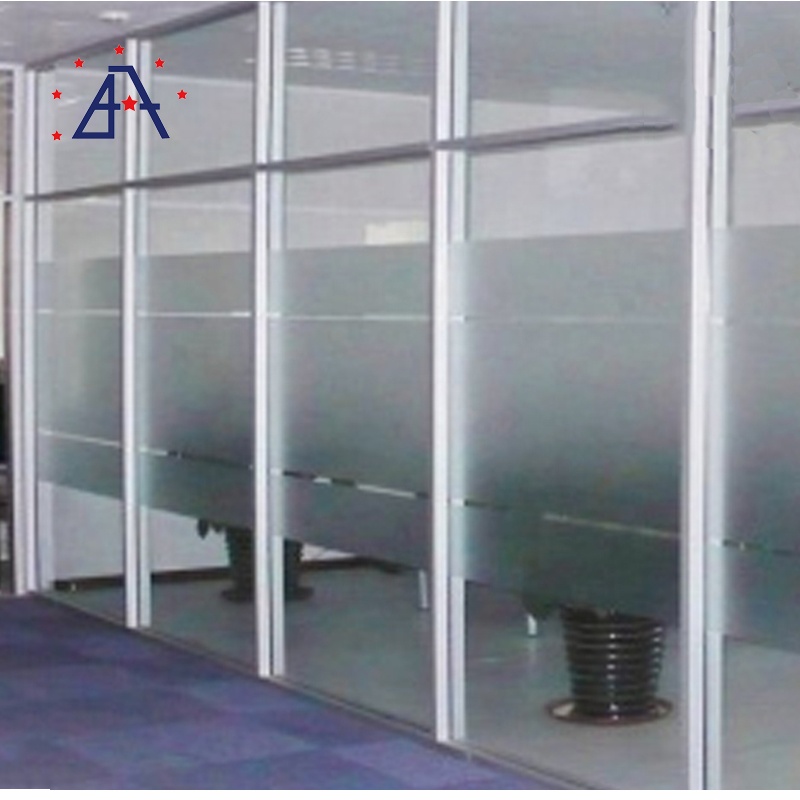 Office Interior Glass Window Aluminium Glass Partition Wall With Blinds Design Glass Office Door