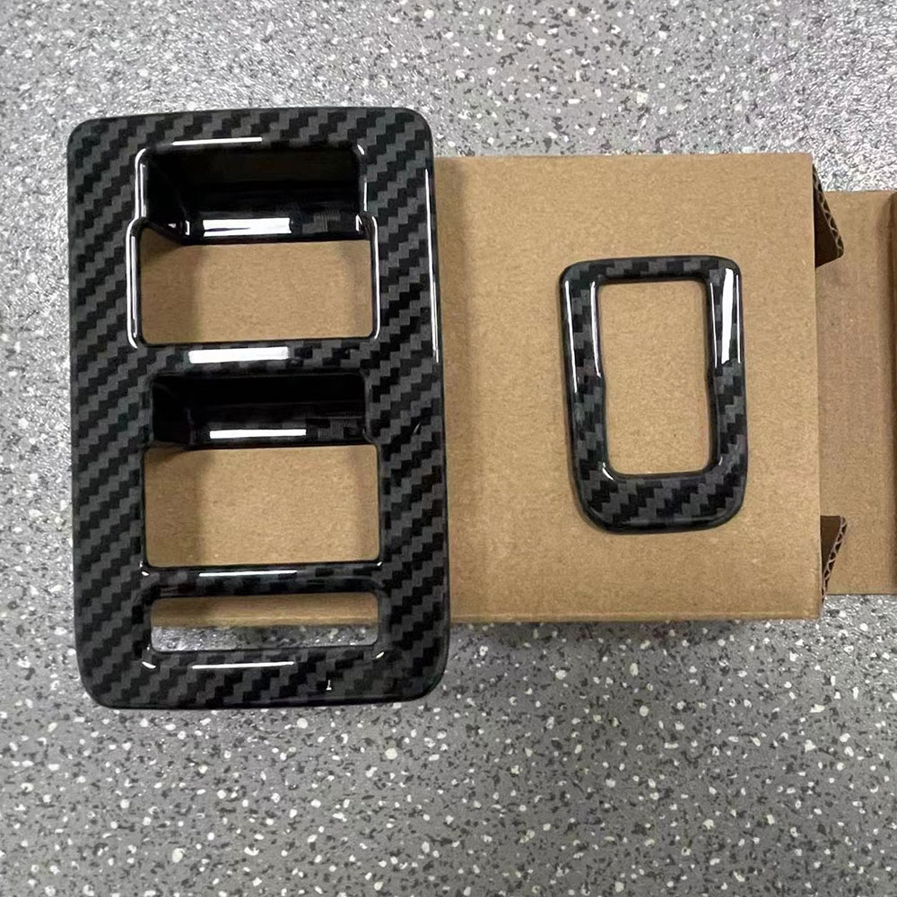 Carbon Style Decorative Abs Door Glass Window Electric Lift Accessories Sticker Fiber Switch Trim Cover For Ford Bronco